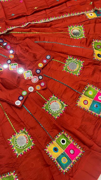 Heavy Orginal Mirror Thread work Lehnga set