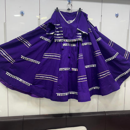 Dupatta Offer, Heavy Original Mirror Lehenga, Blouse and Dupatta  Set