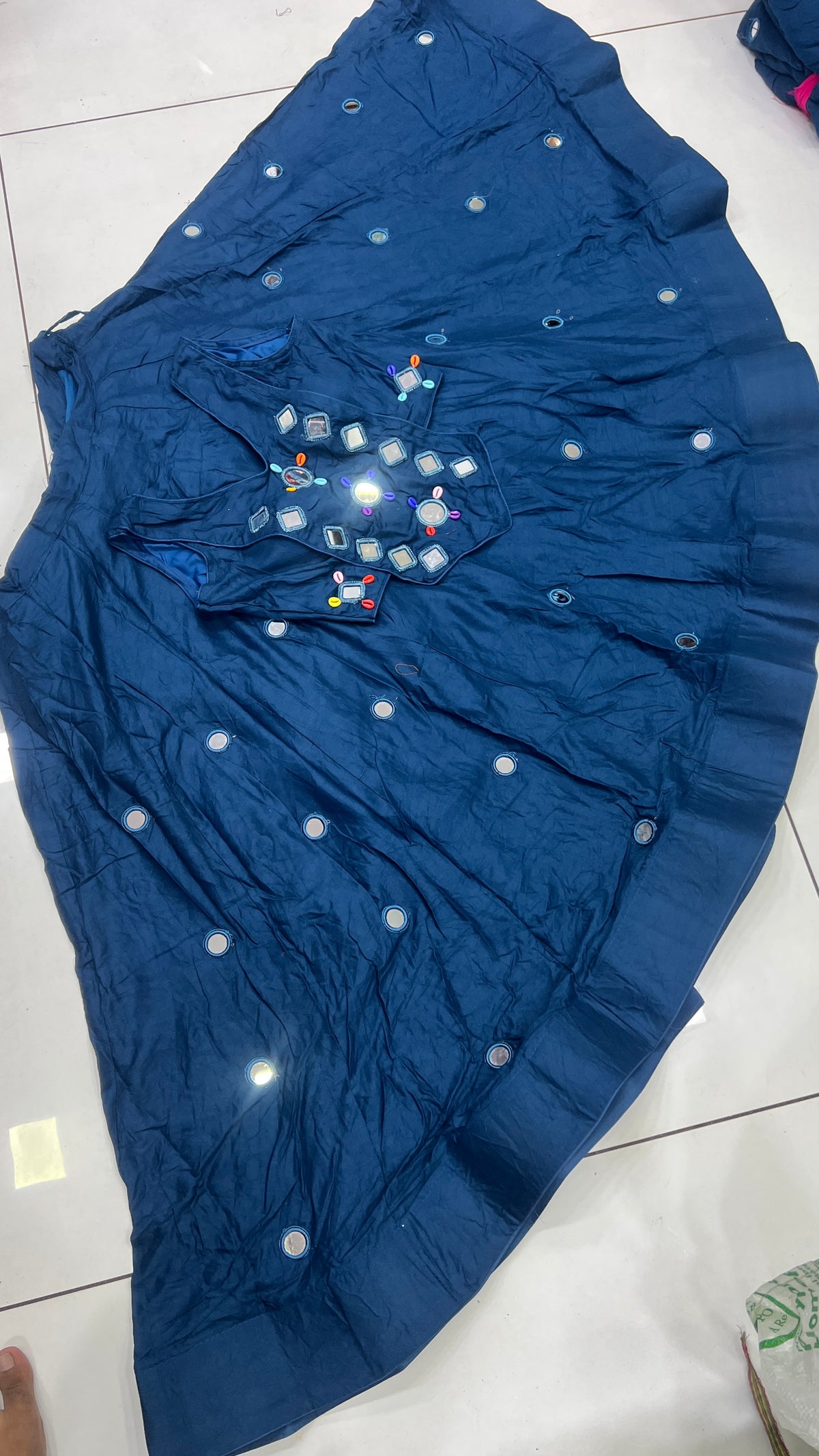 Heavy Mirror work Lehnga Blouse set