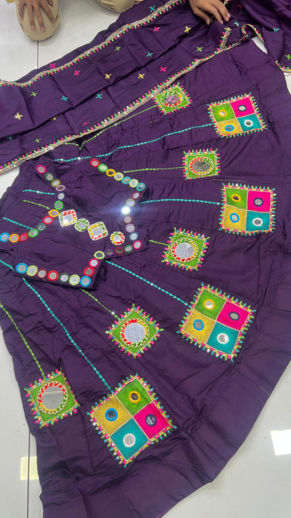 Heavy Orginal Mirror Thread work Lehnga set