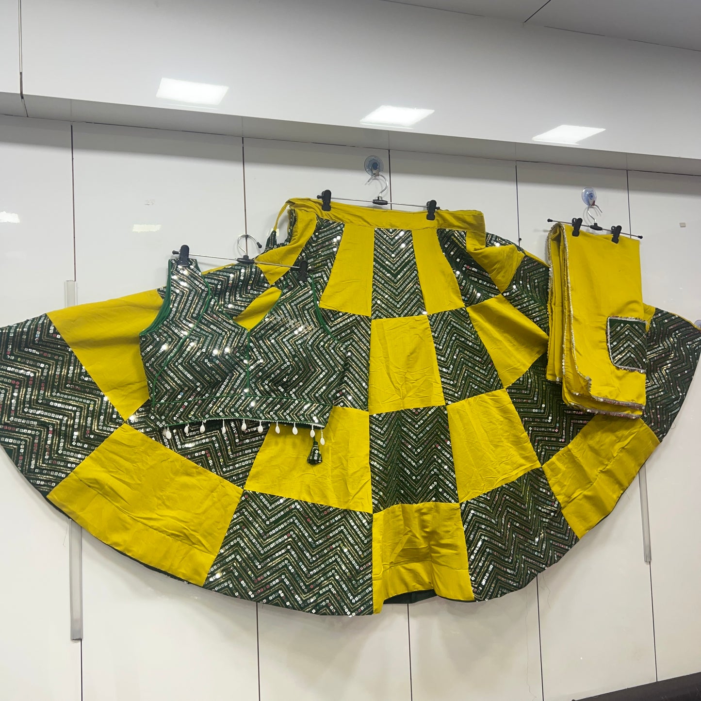 Heavy Sequence work Lehenga, Blouse and Dupatta Set