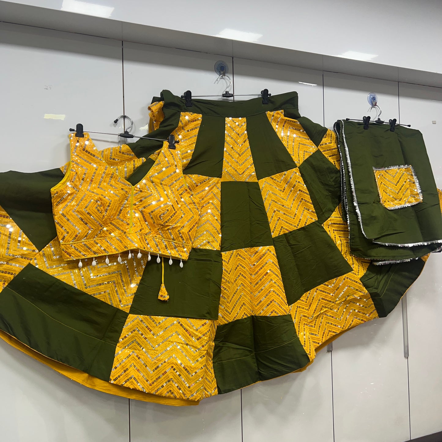 Heavy Sequence work Lehenga, Blouse and Dupatta Set