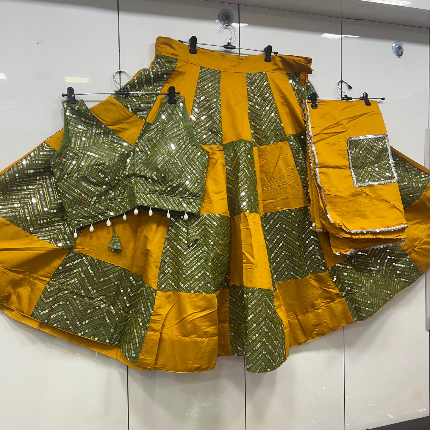 Heavy Sequence work Lehenga, Blouse and Dupatta Set