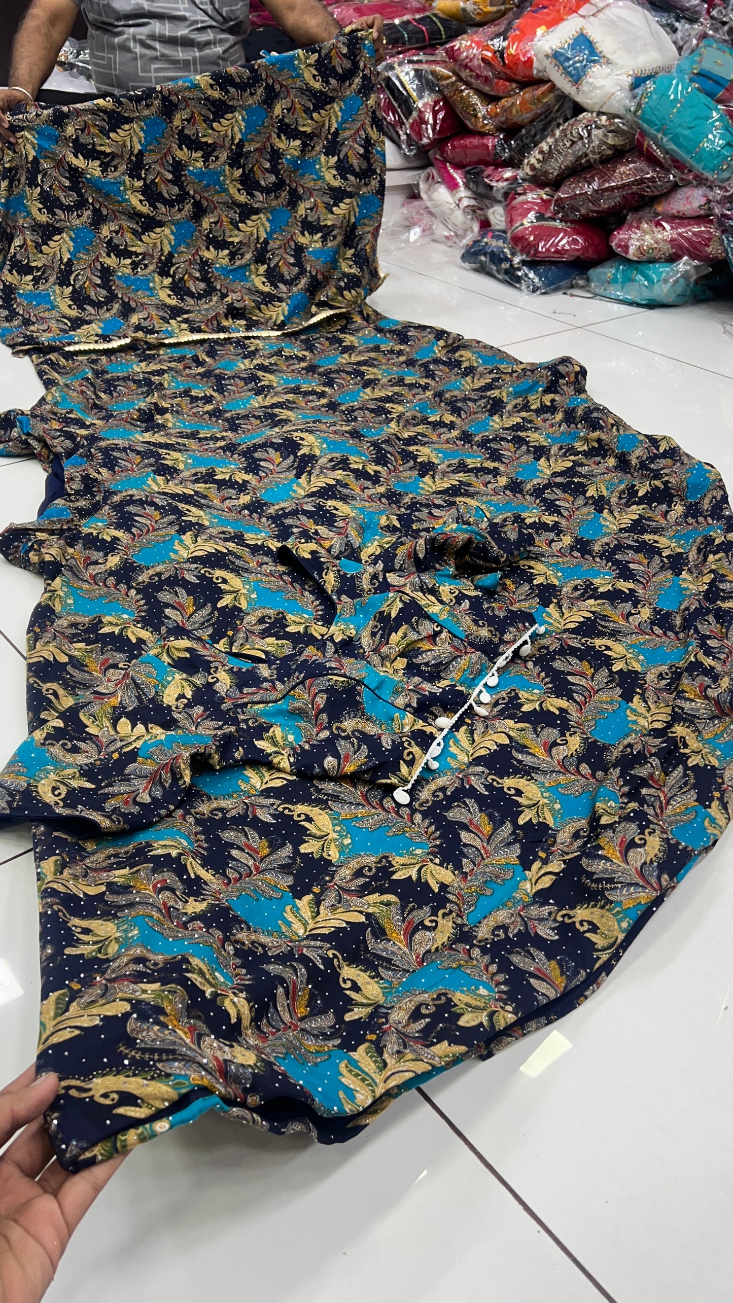 Heavy Rayon 8 Meter Flair Lehenga, Blouse and Dupatta Set