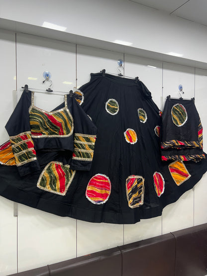 Heavy Patch work Lehnga blouse duppata set