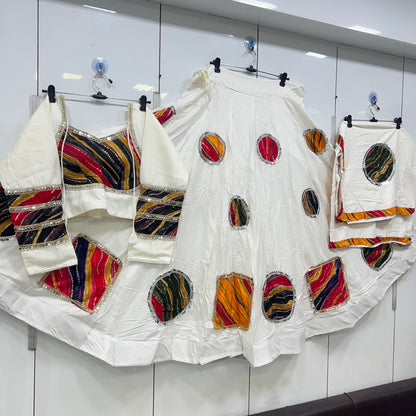 Heavy Patch work Lehnga blouse duppata set