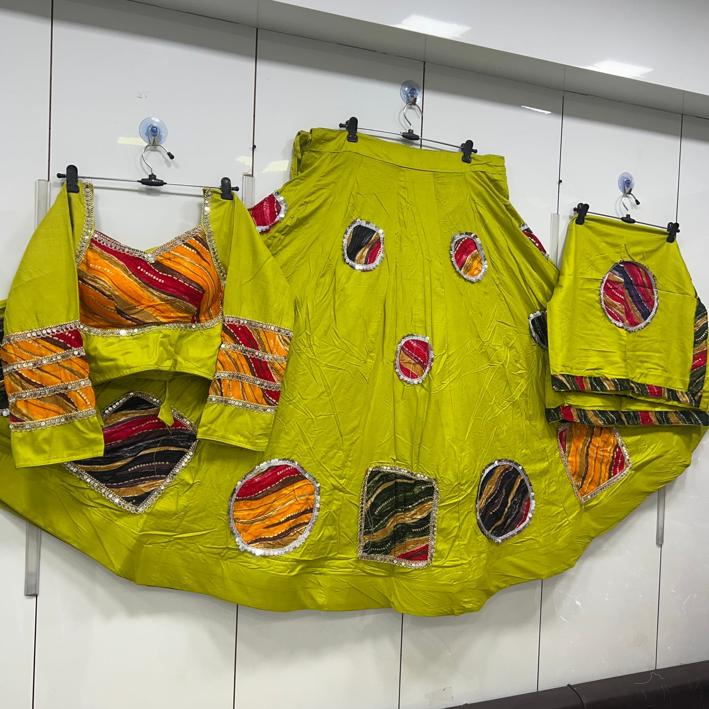 Heavy Patch work Lehnga blouse duppata set