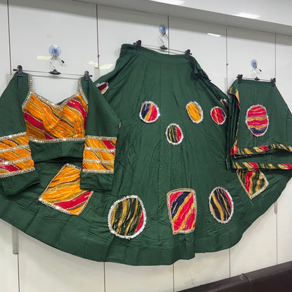 Heavy Patch work Lehnga blouse duppata set