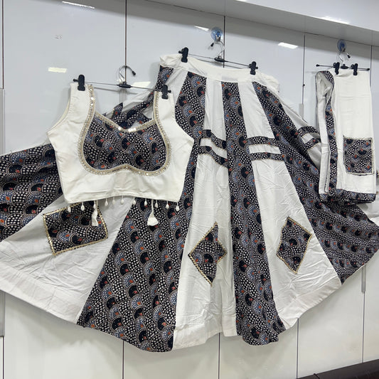 Heavy Patch Work Lehenga, Blouse and Dupatta Set