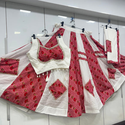 Heavy Patch Work Lehenga, Blouse and Dupatta Set